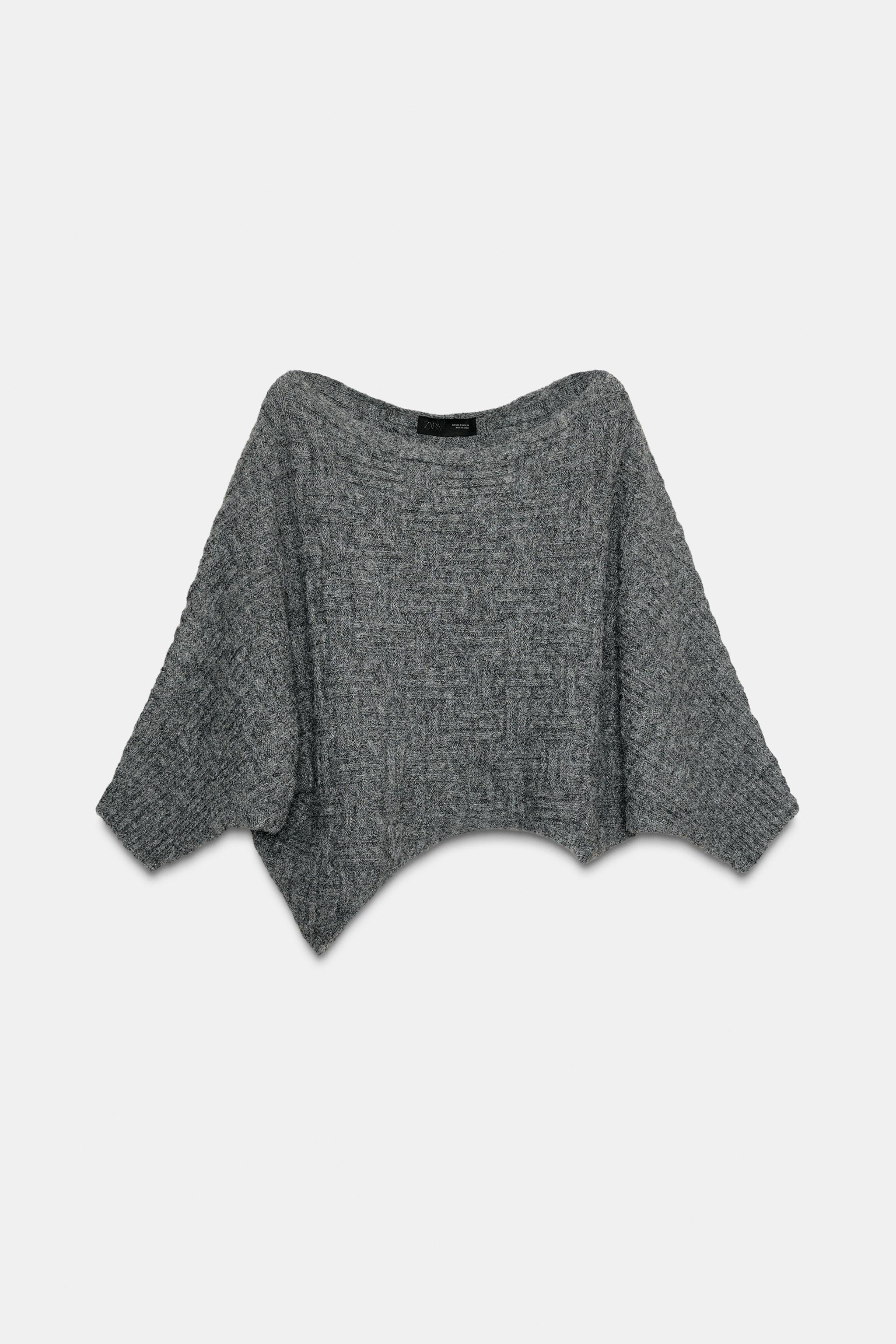 PULL ASYMÉTRIQUE EN MAILLE STRUCTURÉE